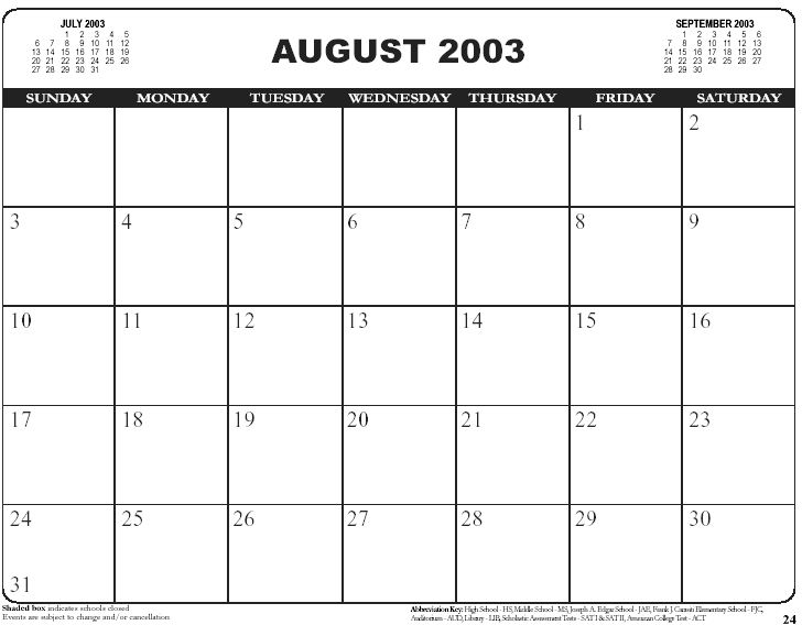 Calendar