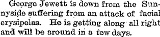 George Jewett clipping