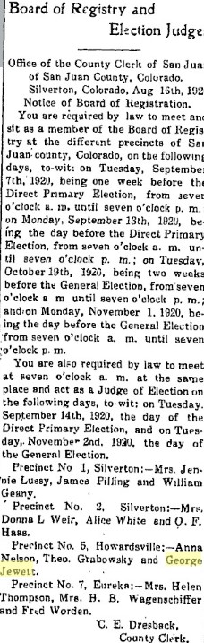 George Jewett clipping