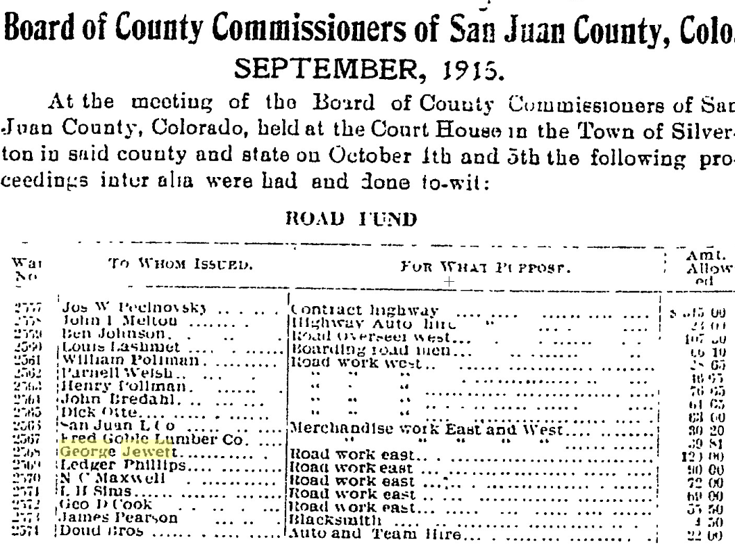 George Jewett clipping