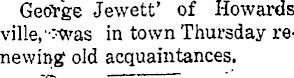 George Jewett clipping