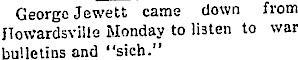 George Jewett clipping
