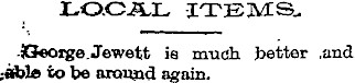 George Jewett clipping