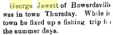 George Jewett clipping
