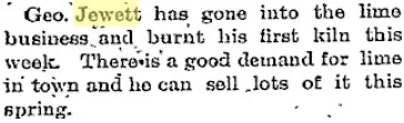 George Jewett clipping
