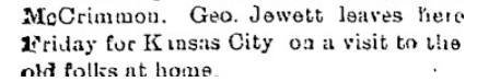 George Jewett clipping