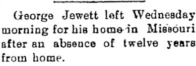 George Jewett clipping