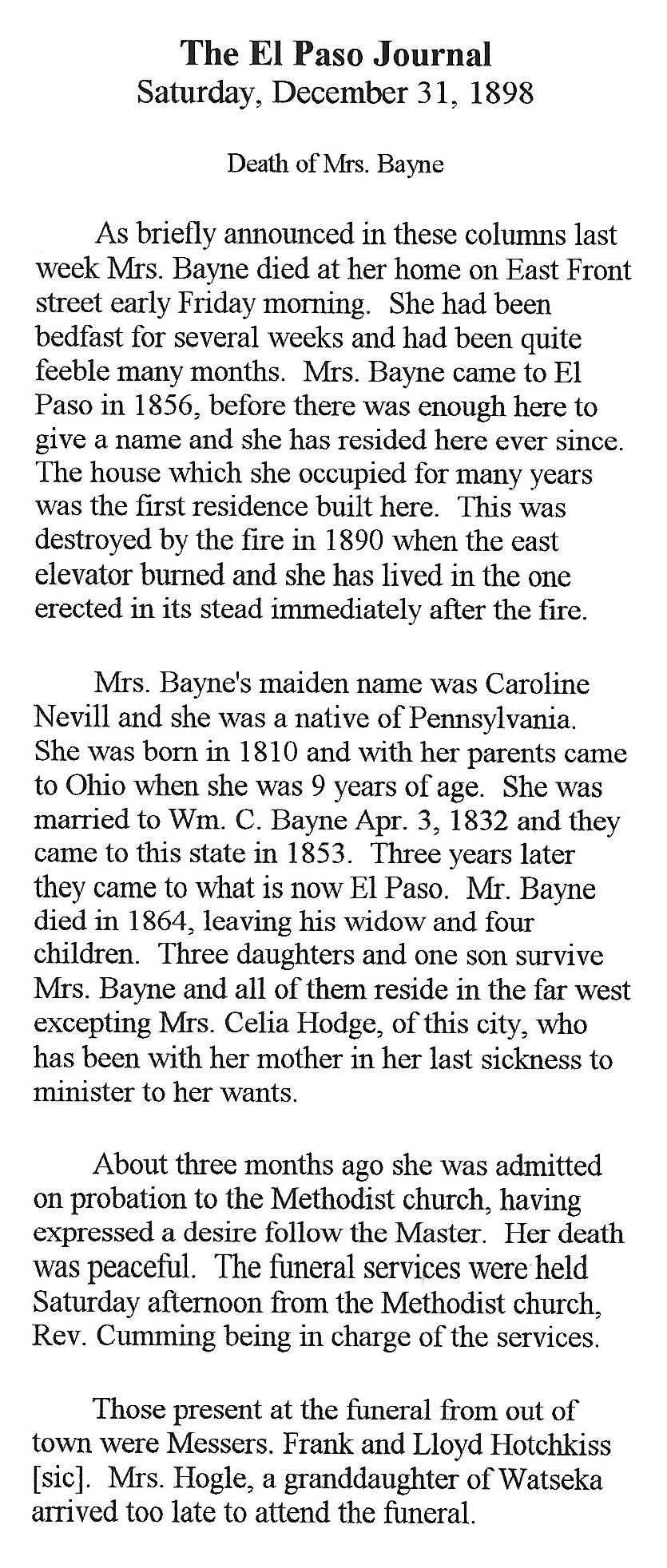 Caroline clipping